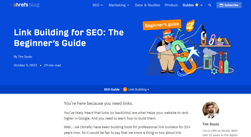 Ultimate guide of ahrefs who gain backlinks.