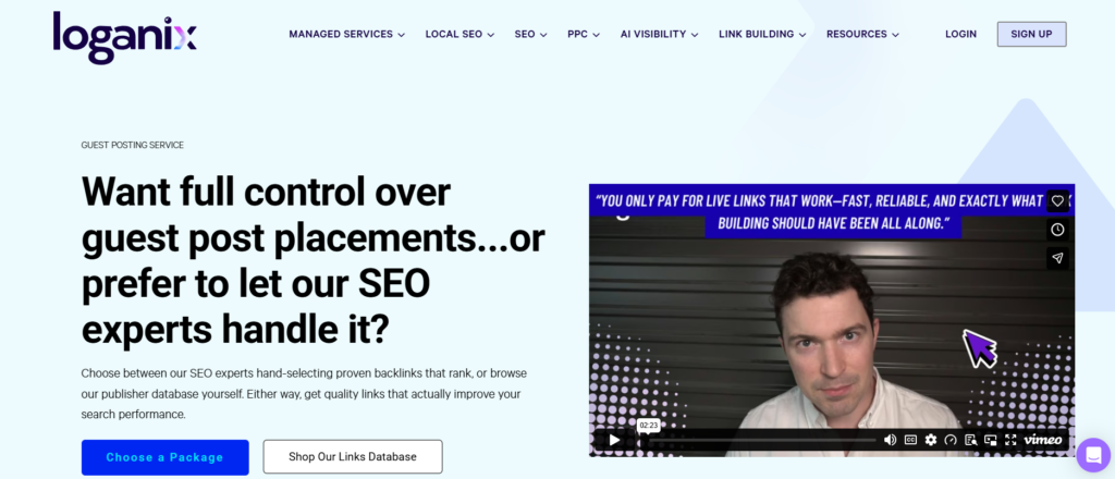 Loganix guest posting service